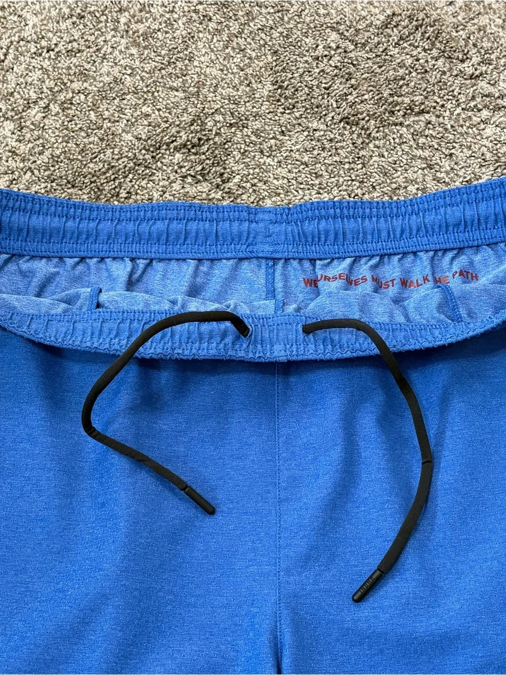 Men’s Rhone Mako Tech Active Training Shorts Size XXL Blue Work Out Pockets